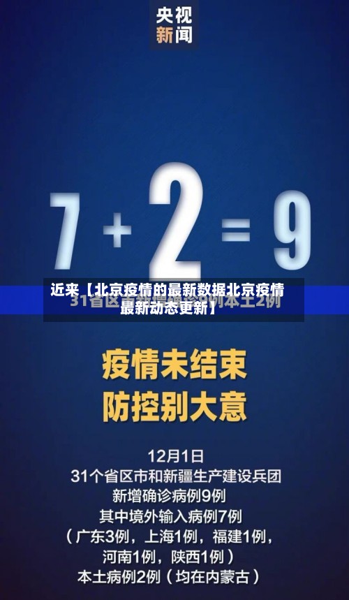 近来【北京疫情的最新数据北京疫情最新动态更新】